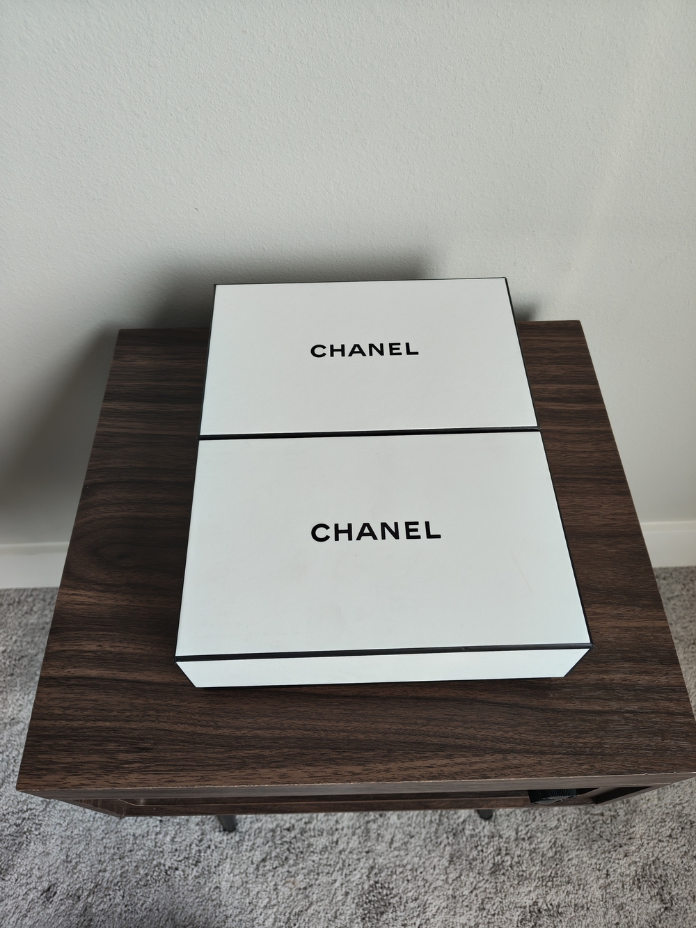 2 CHANEL White Luxury Gift Boxes - White